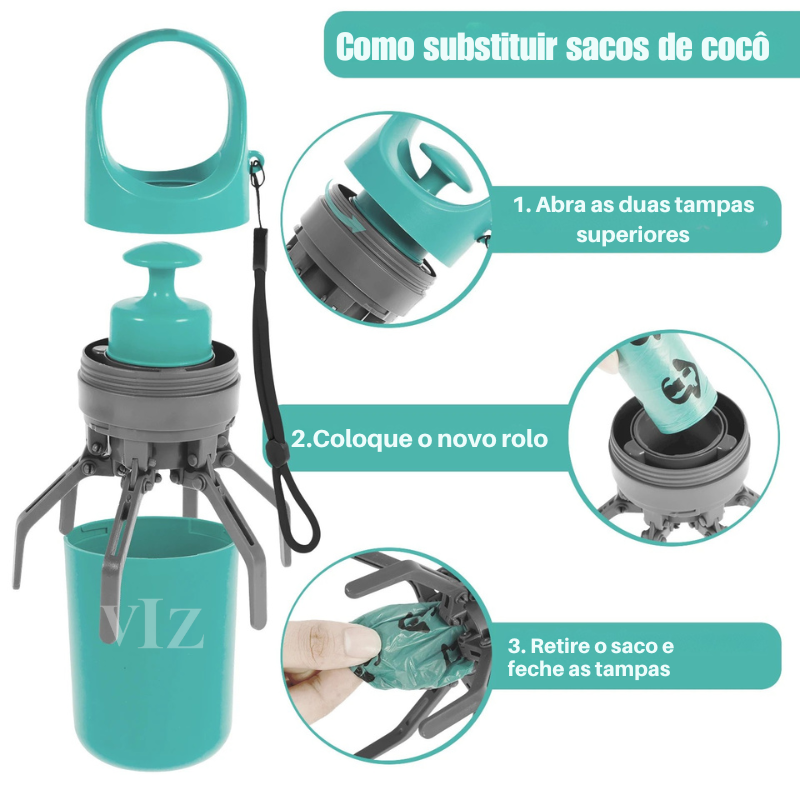 Saco de Lixo Portátil para Pets