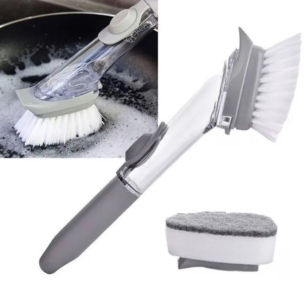 Clean Master 2-in-1 – Escova Multifuncional Compacta para Cozinha