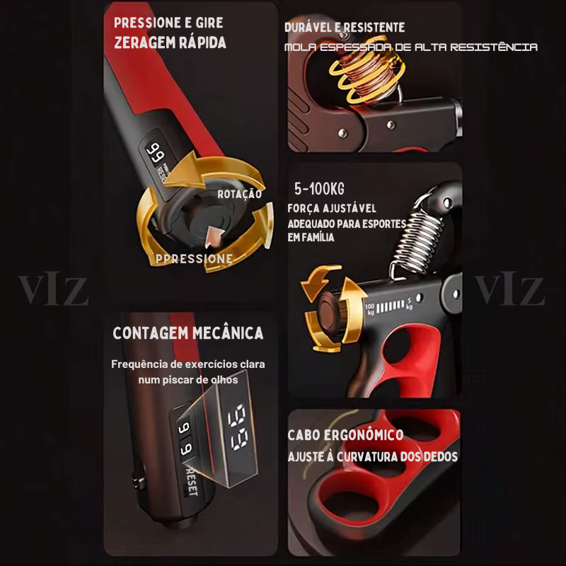 Braço de Aço – Fortalecedor de Pegada 5-100 kg